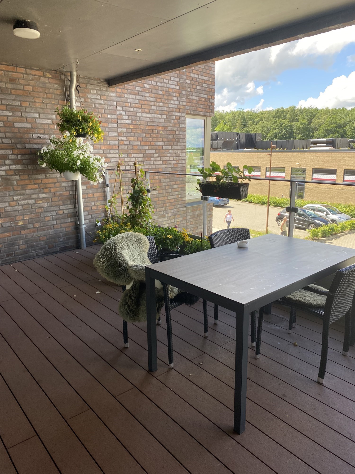 En af Banebos skønne terrasser